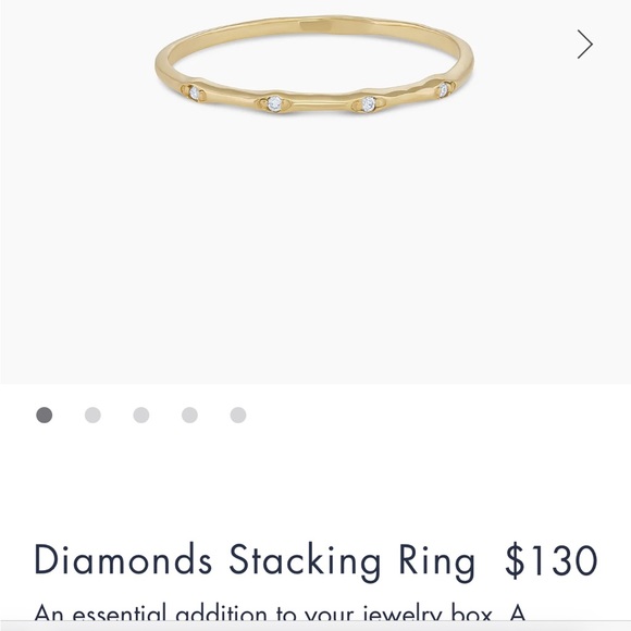 Gorjana Jewelry Gorjana Brand Diamonds Stacking Ring Made With 4k